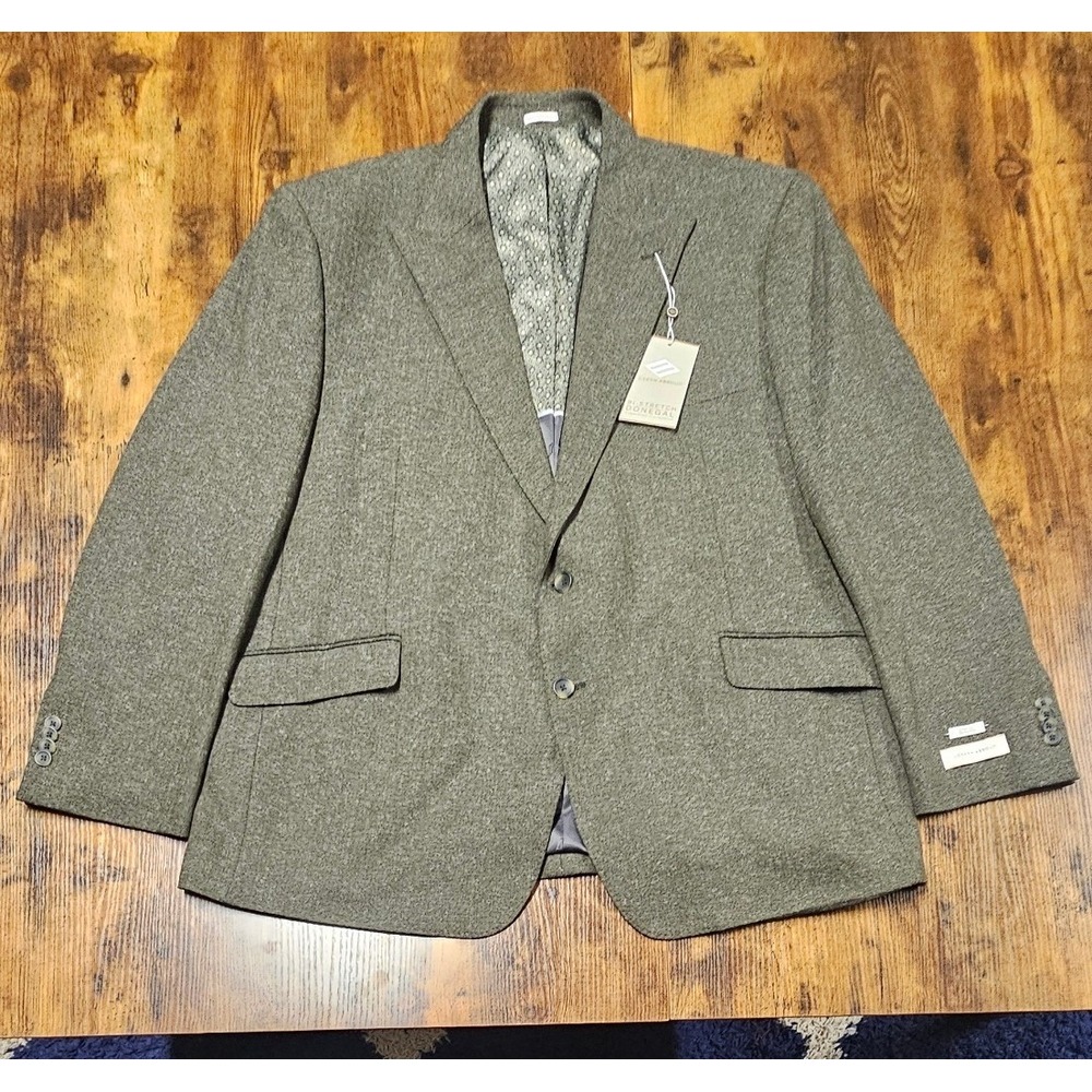 Joseph Abboud Mens Bi-Stretch Donegal Green Fleck Sport Coat Blazer NWT 50R